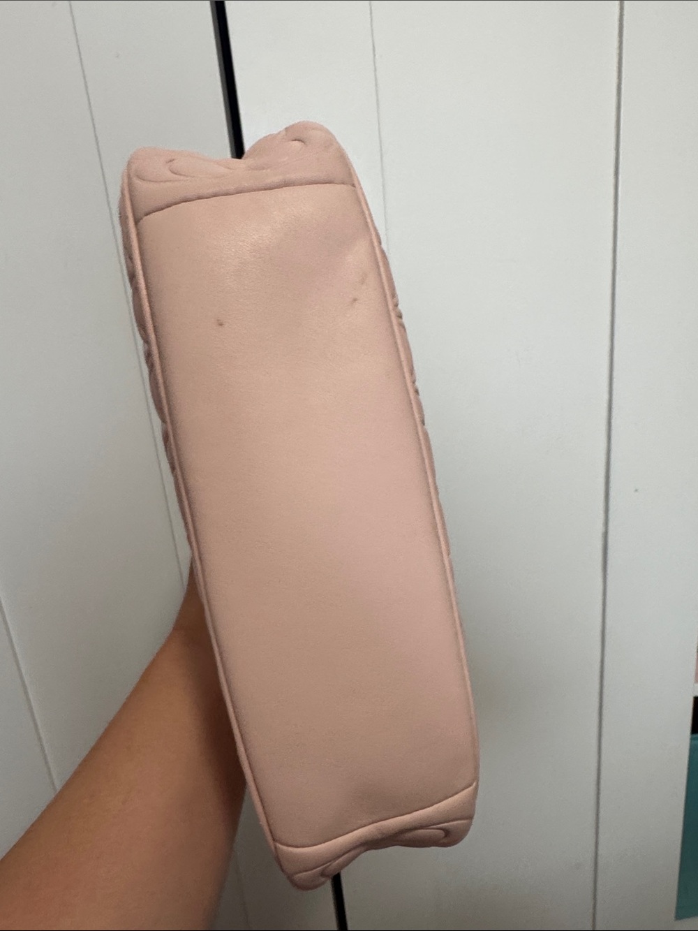 Coach Pebbled Signature Small Shoulder Bag in Pale Pink used - Picture 8 of 8